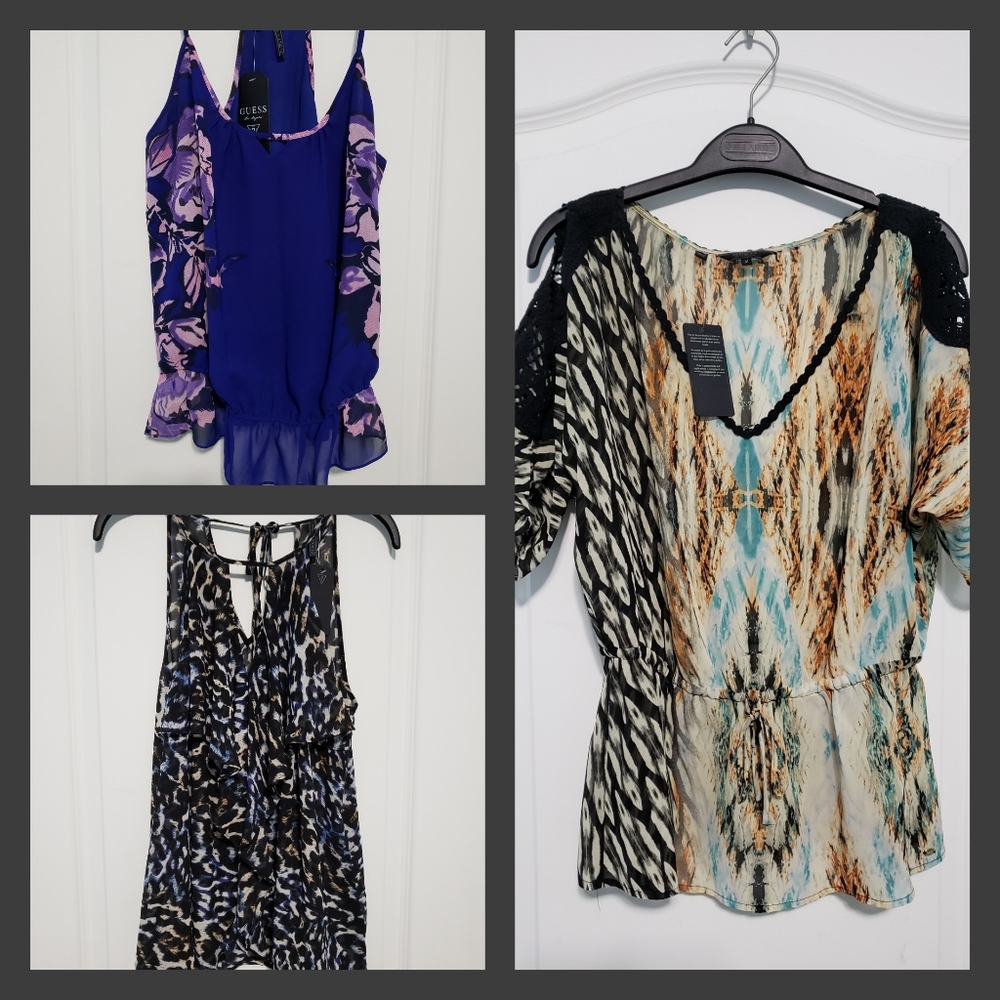 Lot of 3 GUESS tops Size Medium